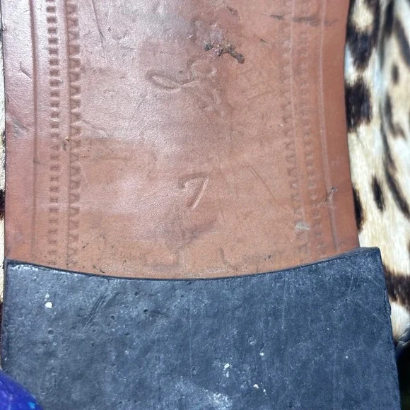 Sam Edelman Linnie Leopard Calf Hair Mule Loafers Tan Brown US 7M EUR 37 - Picture 11 of 11